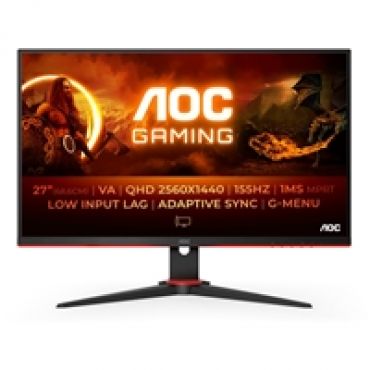 27" Q27G2E/BK, 155Hz (OC) QHD-pelimonitori, musta/punainen