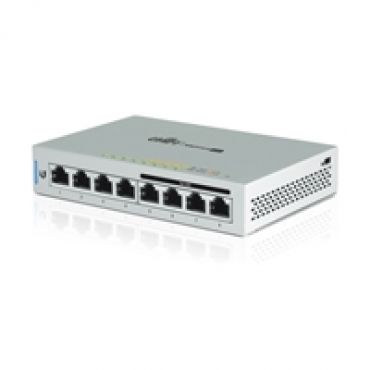 UniFi Switch 8 60W, PoE -kytkin, 8 x Gigabit RJ-45 (4 x PoE)