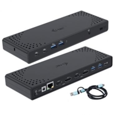 Dual Display Docking Station 13-in-1 -telakka, hopea