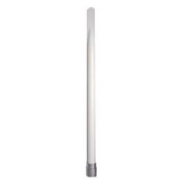 2,4/5 GHz ympärisäteilevä Wi-Fi -antenni ulkokäyttöön, N-uros, 5 dBi, valkoinen