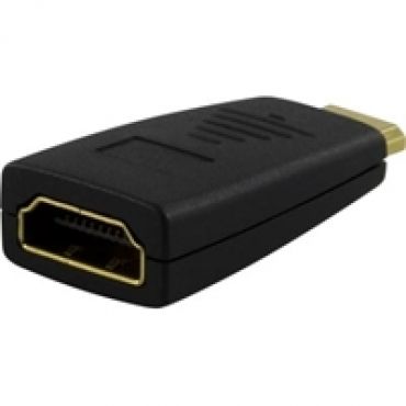 Mini-HDMI - HDMI -adapteri, uros-naaras, musta