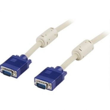 VGA -näyttökaapeli, pin 9 kytketty, 10m, harmaa