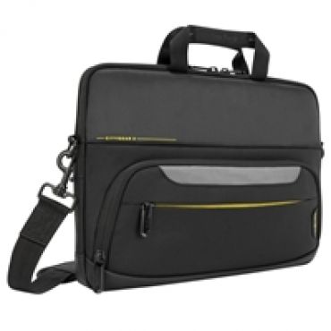 14" CityGear Slim Topload Laptop Case, kannettavan tietokoneen laukku, musta