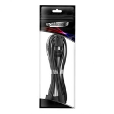 Pro ModMesh 12VHPWR PCI-e Extension (Black + White, 16-pin to Triple 8-pin, 45cm)