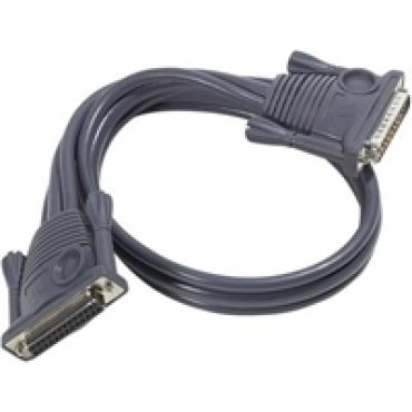 KVM-kaapeli, DB25 uros-naaras, Daisy Chain-kaapeli, 15m