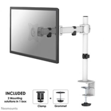 10-30" Select Monitor Desk Mount, näyttövarsi pöydälle, valkoinen