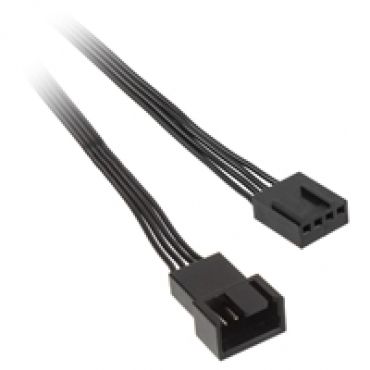 4-pin PWM-jatkokaapeli, 60cm, musta