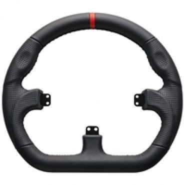 Closed D Black Leather Rim -ohjauspyörä