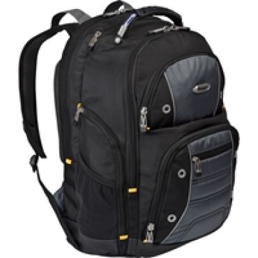 =16" Drifter Laptop Backpack, kannettavan tietokoneen reppu, musta