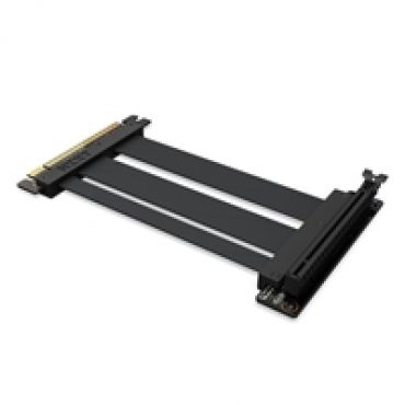 PCIe Riser Cable, Gen 4 x16, 200mm, musta