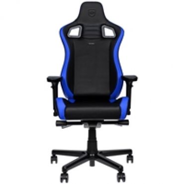 EPIC Compact Gaming Chair, keinonahkaverhoiltu pelituoli, musta/harmaa/sininen