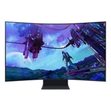 55" Odyssey Ark 2nd Gen. G97NC, 165Hz kaareva 4K UHD -pelimonitori, musta
