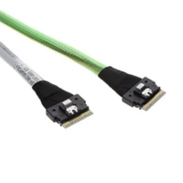 SlimSAS SFF-8654 8i -> SlimSAS SFF-8654 8i -kaapeli, 1m, vihreä