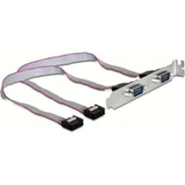 Sarjaportti DB9 x2, suora pin-pin konfigurointi, PCI-peitelevy