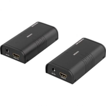 HDMI-vahvistin Ethernet-kaapelin välityksellä, 1080p jopa 120m, musta
