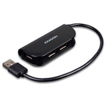 4-porttinen 2.0 USB-A -hubi, 0,2m, musta