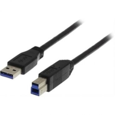 3.2 Gen1 USB-A - USB-B -kaapeli, 3m, musta