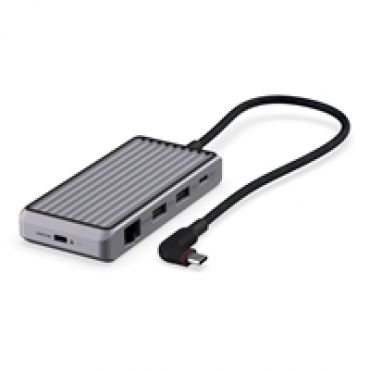 3.2 Gen1 USB-C 8-in-1 -telakka, harmaa