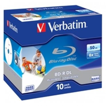 BD-R DL 50GB, 6x, printable, jewel case, 10kpl