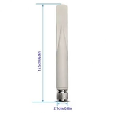 2,4/5 GHz ympärisäteilevä Wi-Fi -antenni, N-uros, 9 dBi, valkoinen