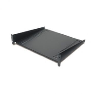 Fixed Shelf -telinehylly, 2U, maks. 22,7 kg, musta
