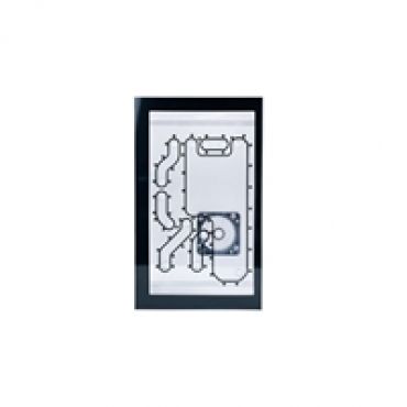 Lian Li O11D Mini Front MK2 D5 Distroplate - Akryyli - musta
