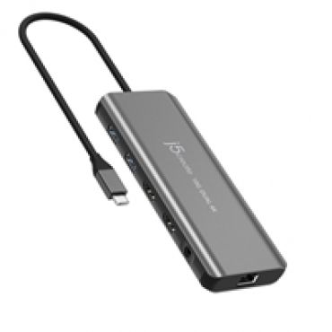 USB-C Dual 4K HDMI 10Gbps Mini Dock -adapteri, hopea