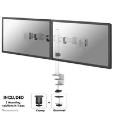 10-30" x2 Select monitor desk mount, -pöytäteline kahdelle näytölle, valkoinen