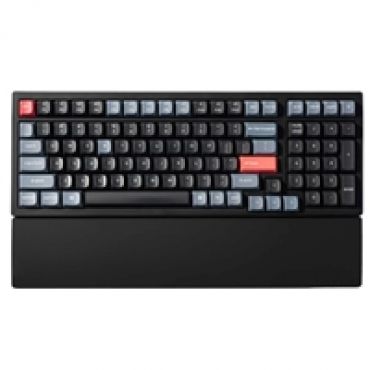 K4 Pro / Q5 / V5 Silicone Palm Rest, näppäimistön rannetuki, musta