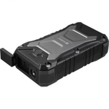 27 000mAh Survivor Powerbank, 15W langaton lataus, USB-C PD 65W, 2x USB-A, musta
