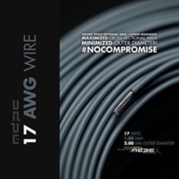 17 AWG Wire -sähköjohto, 1m, harmaa