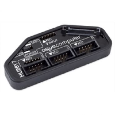 HUBBY7, sisäinen USB 2.0 -hubi, musta
