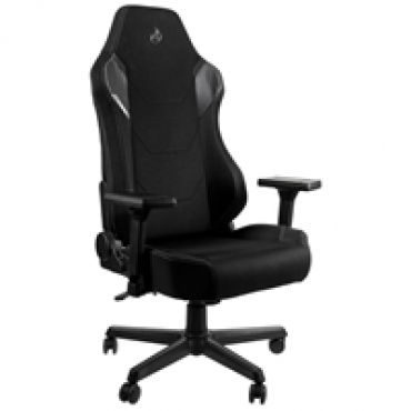X1000 Gaming Chair, kangasverhoiltu pelituoli, musta