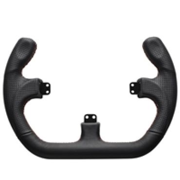 Open D Black Leather Rim -ohjauspyörä