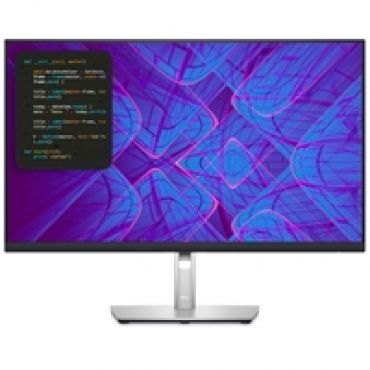 27" P2723QE, 4K UHD -monitori, hopea/musta