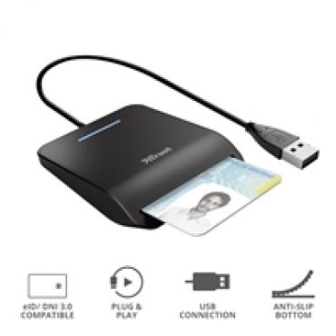 Primo -älykortinlukija, USB-A, musta
