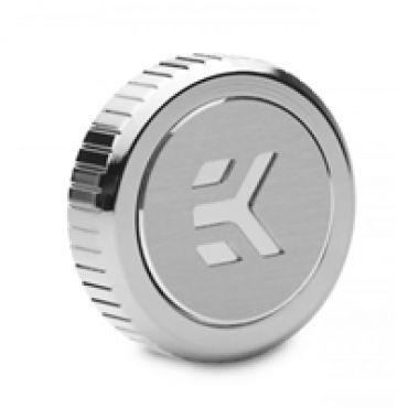 EK-Quantum Torque Plug w/Badge - Nickel -tulppa