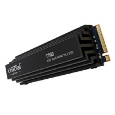 4TB T700 PCIe Gen5 NVMe SSD with heatsink, M.2 2280, 12 800/11 800 MB/s