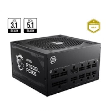 750W MAG A750GL PCIE5, ATX-virtalähde, 80 plus Gold, musta