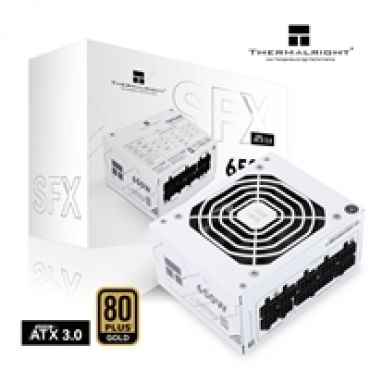 650W TGFX-650-W, SFX-virtalähde, 80 Plus Gold, valkoinen