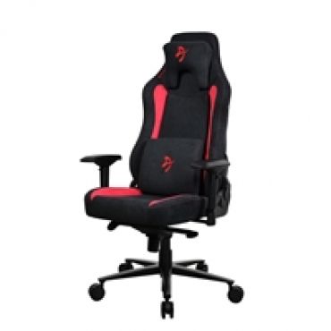 Vernazza SuperSoft - Black/Red, kangasverhoiltu pelituoli, musta/punainen
