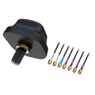 5G Combo MiMo LTE/GNSS/WiFi Roof SMA -antenni, musta