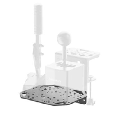 Universal Mounting Plate, kytkimelle ja käsijarrulle, musta