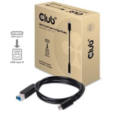 3.2 Gen2 USB-C - USB-B -kaapeli, 1m, musta