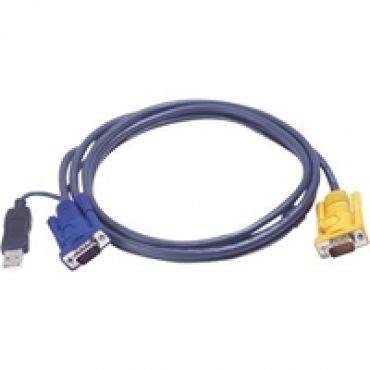 KVM-kaapeli, SPHD15 u > HD15 u & USB A-tyyppi u, 5m