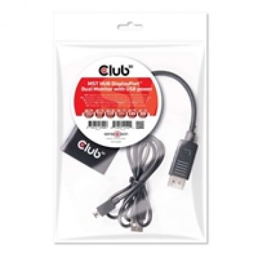 DisplayPort 1.2 -jakaja, 1 tulo - 2 lähtöä, musta