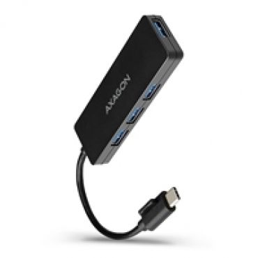 4-porttinen 3.2 Gen1 USB-C -hubi, 0,14m, musta