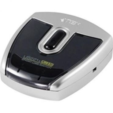 2.0 USB kytkin, 2 > 1, hopea/musta