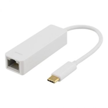 Gigabit Ethernet -verkkoadapteri, USB-C, valkoinen