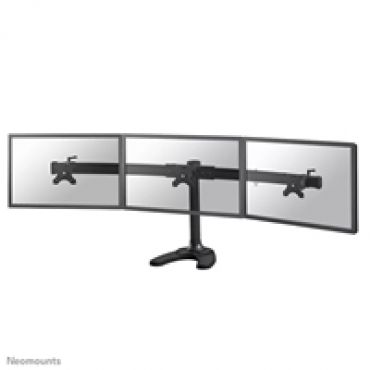 10-27" x3 Monitor Desk Mount, näyttövarsi pöydälle kolmelle näytölle, musta